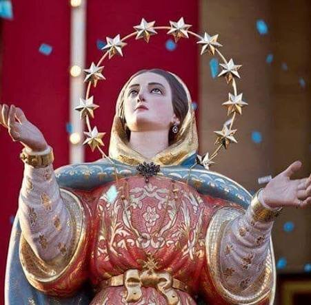 The statue of Our Lady carried during Malta's Santa Marija celebrations